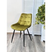Стул MIAMI G062-17 олива, велюр / черный каркас М-City