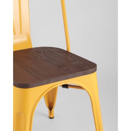 Стул TOLIX WOOD желтый 