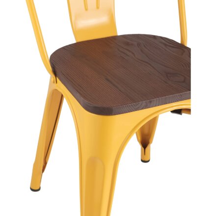 Стул TOLIX WOOD желтый 