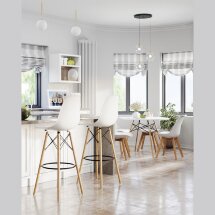 Стул Eames DSW барный белый