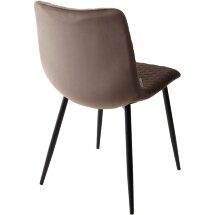 Стул TINTIN BLUVEL-38 LATTE / черный каркас М-City