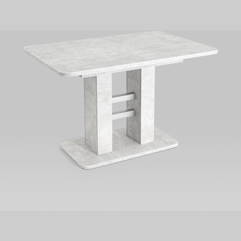 Обеденный стол Stool Group Elephant раскладной 120-160*80 бетон/алюминий Обеденный стол Stool Group Elephant раскладной 120-160*80 бетон/алюминий