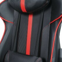 Кресло компьютерное BRABIX &quot;GT Carbon GM-120&quot;, две подушки, экокожа, черное/красное, 531931