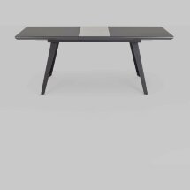 Обеденный стол Stool Group Палермо раскладной 160-200*90 серый со стеклом