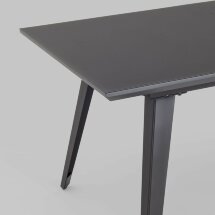 Обеденный стол Stool Group Палермо раскладной 160-200*90 серый со стеклом