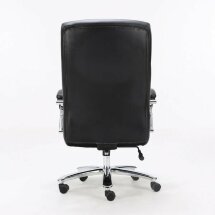 Кресло офисное BRABIX PREMIUM &quot;Total HD-006&quot;, НАГРУЗКА до 180 кг, экокожа, хром, черное, 531933