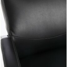 Кресло офисное BRABIX PREMIUM &quot;Total HD-006&quot;, НАГРУЗКА до 180 кг, экокожа, хром, черное, 531933