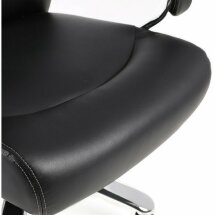 Кресло офисное BRABIX PREMIUM &quot;Total HD-006&quot;, НАГРУЗКА до 180 кг, экокожа, хром, черное, 531933