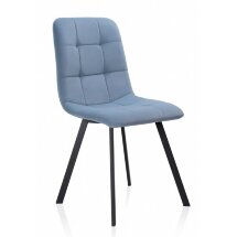 Стул на металлокаркасе Bruk light blue
