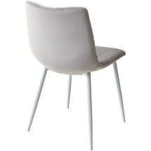 Стул TINTIN BLUVEL-03 LIGHT GREY / белый каркас М-City