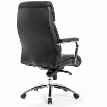 Кресло офисное BRABIX PREMIUM &quot;Phaeton EX-502&quot;, натуральная кожа, хром, черное, 530882