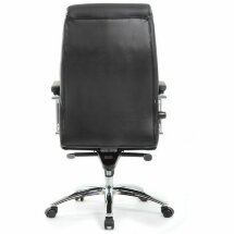 Кресло офисное BRABIX PREMIUM &quot;Phaeton EX-502&quot;, натуральная кожа, хром, черное, 530882