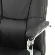 Кресло офисное BRABIX PREMIUM &quot;Phaeton EX-502&quot;, натуральная кожа, хром, черное, 530882