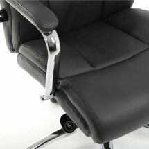 Кресло офисное BRABIX PREMIUM &quot;Phaeton EX-502&quot;, натуральная кожа, хром, черное, 530882