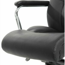 Кресло офисное BRABIX PREMIUM &quot;Phaeton EX-502&quot;, натуральная кожа, хром, черное, 530882