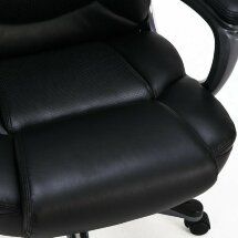 Кресло офисное BRABIX PREMIUM &quot;Favorite EX-577&quot;, пружинный блок, рециклированная кожа, черное, 531934