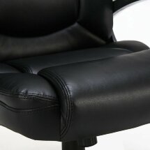 Кресло офисное BRABIX PREMIUM &quot;Favorite EX-577&quot;, пружинный блок, рециклированная кожа, черное, 531934