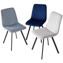 Стул DAIQUIRI BLUVEL-03 LIGHT GREY, велюр М-City