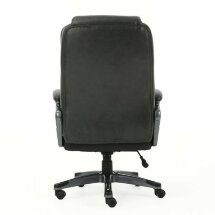 Кресло офисное BRABIX PREMIUM &quot;Favorite EX-577&quot;, пружинный блок, рециклированная кожа, серое, 531935