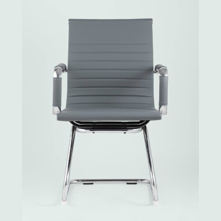 Кресло для посетителей TopChairs Visit серое 