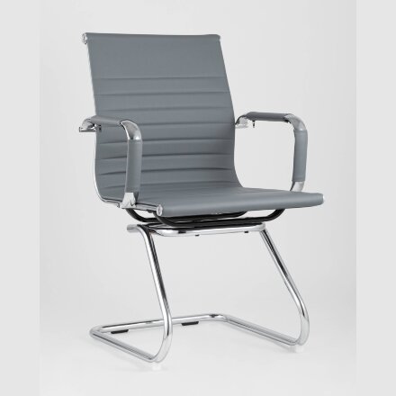 Кресло для посетителей TopChairs Visit серое 