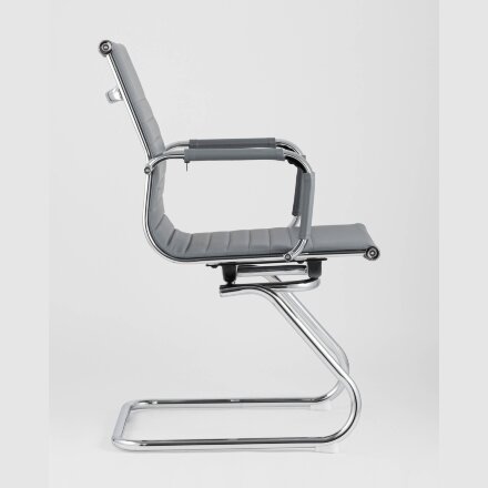 Кресло для посетителей TopChairs Visit серое 