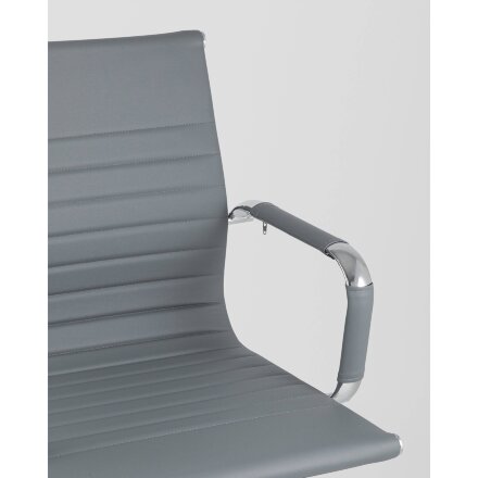 Кресло для посетителей TopChairs Visit серое 