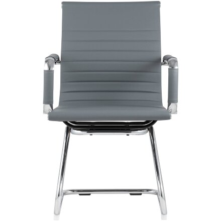 Кресло для посетителей TopChairs Visit серое 
