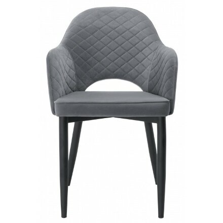 Стул на металлокаркасе Vener black / gray 