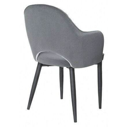 Стул на металлокаркасе Vener black / gray 
