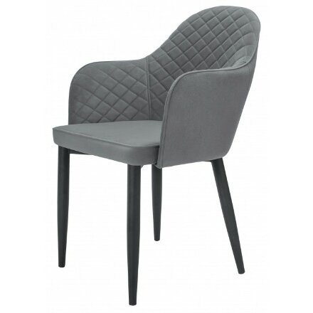 Стул на металлокаркасе Vener black / gray 