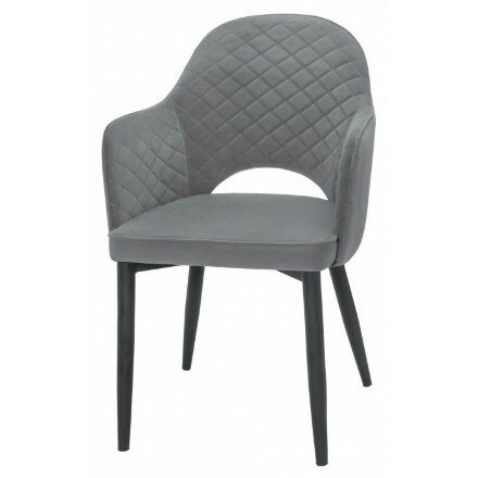 Стул на металлокаркасе Vener black / gray 