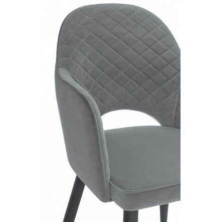 Стул на металлокаркасе Vener black / gray 