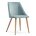 Стул на металлокаркасе Morgan  light blue / wood 