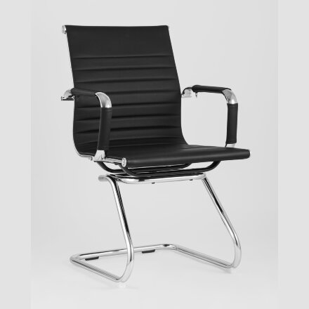 Кресло для посетителей TopChairs Visit черное 