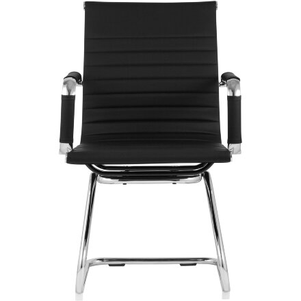 Кресло для посетителей TopChairs Visit черное 
