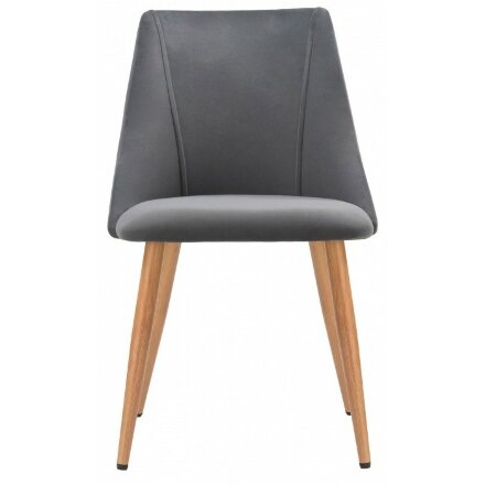 Стул на металлокаркасе Morgan dark gray / wood 