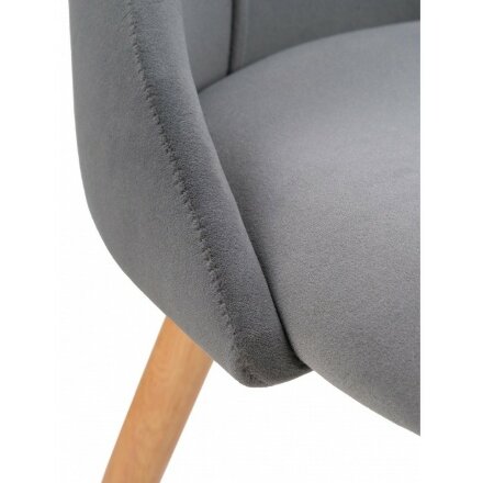 Стул на металлокаркасе Morgan dark gray / wood 