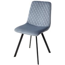 Стул DAIQUIRI BLUVEL-06 BLUE, велюр М-City