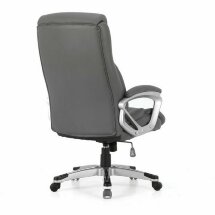 Кресло офисное BRABIX PREMIUM &quot;Level EX-527&quot;, пружинный блок, рециклированная кожа, серое, 531937