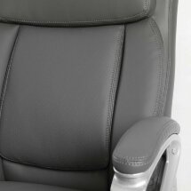 Кресло офисное BRABIX PREMIUM &quot;Level EX-527&quot;, пружинный блок, рециклированная кожа, серое, 531937