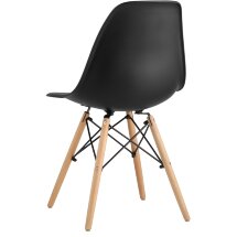 Стул Eames Style DSW черный (разборный каркас)
