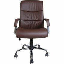 Кресло офисное BRABIX &quot;Space EX-508&quot;, экокожа, хром, коричневое, 531164