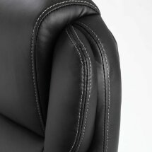 Кресло офисное BRABIX PREMIUM &quot;Rest EX-555&quot;, пружинный блок, экокожа, черное, 531938