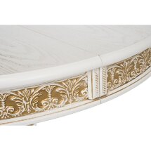 Стол деревянный Лорд молочный / золотая патина