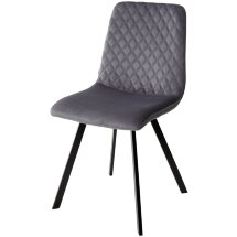 Стул DAIQUIRI BLUVEL-14 GREY, велюр М-City