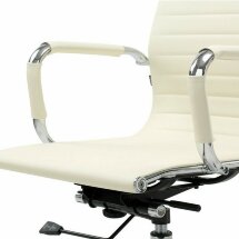Кресло офисное BRABIX &quot;Energy EX-509&quot;, экокожа, хром, бежевое, 531166
