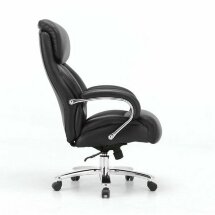 Кресло офисное BRABIX PREMIUM &quot;Pride HD-100&quot;, НАГРУЗКА до 250 кг, натуральная кожа, черное, 531940
