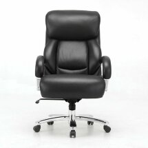 Кресло офисное BRABIX PREMIUM &quot;Pride HD-100&quot;, НАГРУЗКА до 250 кг, натуральная кожа, черное, 531940