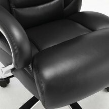 Кресло офисное BRABIX PREMIUM &quot;Pride HD-100&quot;, НАГРУЗКА до 250 кг, натуральная кожа, черное, 531940